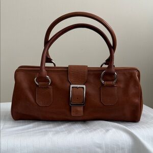 Fossil Brown Leather Satchel